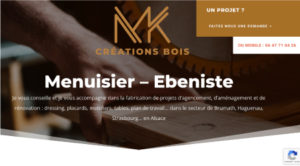 vignette du site internet du menuisier ébéniste MK créations bois à Wittersheim