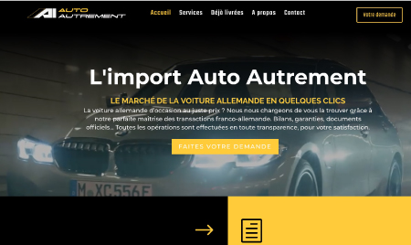 Création du site Auto-Autrement, courtier automobile