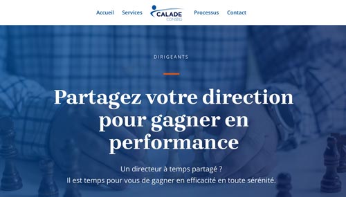 Création de site internet pour Calade Conseils