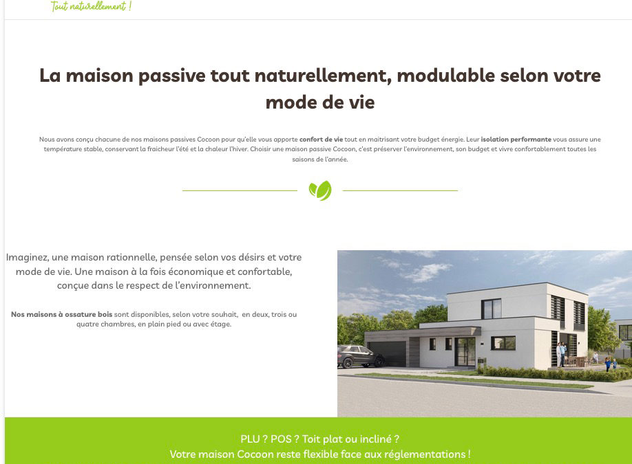 Création de marque et site internet : Maison Cocoon