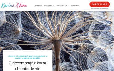 Site Internet pour Karine Adam