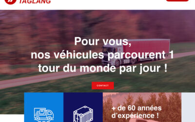 Refonte de site internet pour les Transports Taglang