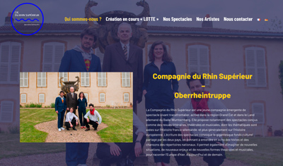 Site Web pour La Compagnie du Rhin Supérieur  – Oberrheintruppe