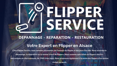 Site internet pour Flipper Service à Haguenau en Alsace