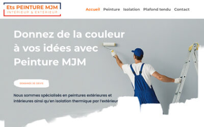 Site internet pour Peinture MJM