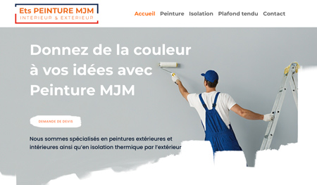 Site internet pour Peinture MJM