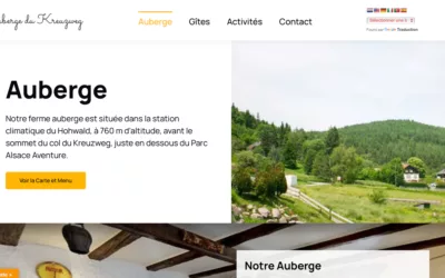 Refonte site web pour l’Auberge du Kreuzweg