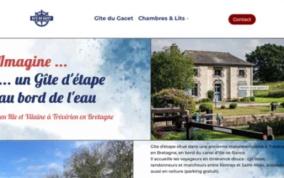 Création du site web Gîte du Gacet