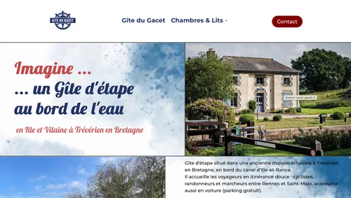 Création du site web Gîte du Gacet